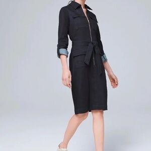 NWT WHBM dark denim stretch dress